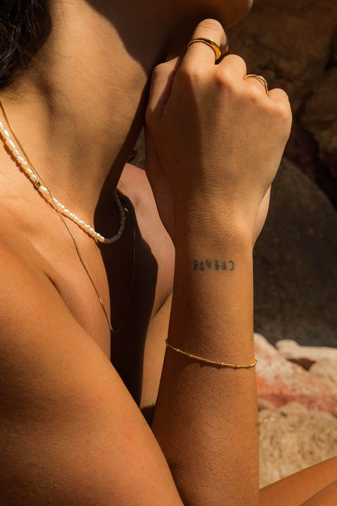 DOTTED BRACELET GOLD